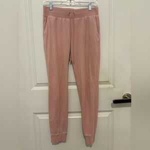 Juicy Couture Pink Velour Joggers size S